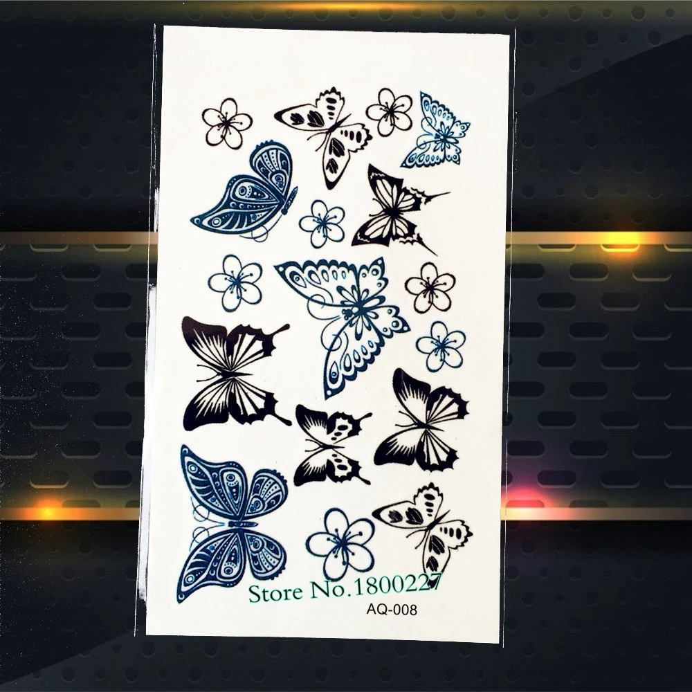 1 шт. водопереводной временный тату цепочки с сердечком дизайн PAQ 092 ЭКГ паста узор