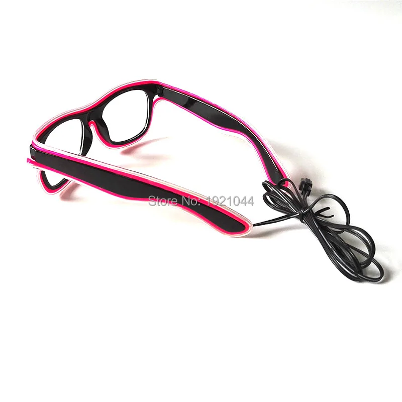 Высококачественные праздничные очки многоцветные мигающие с электропроводом