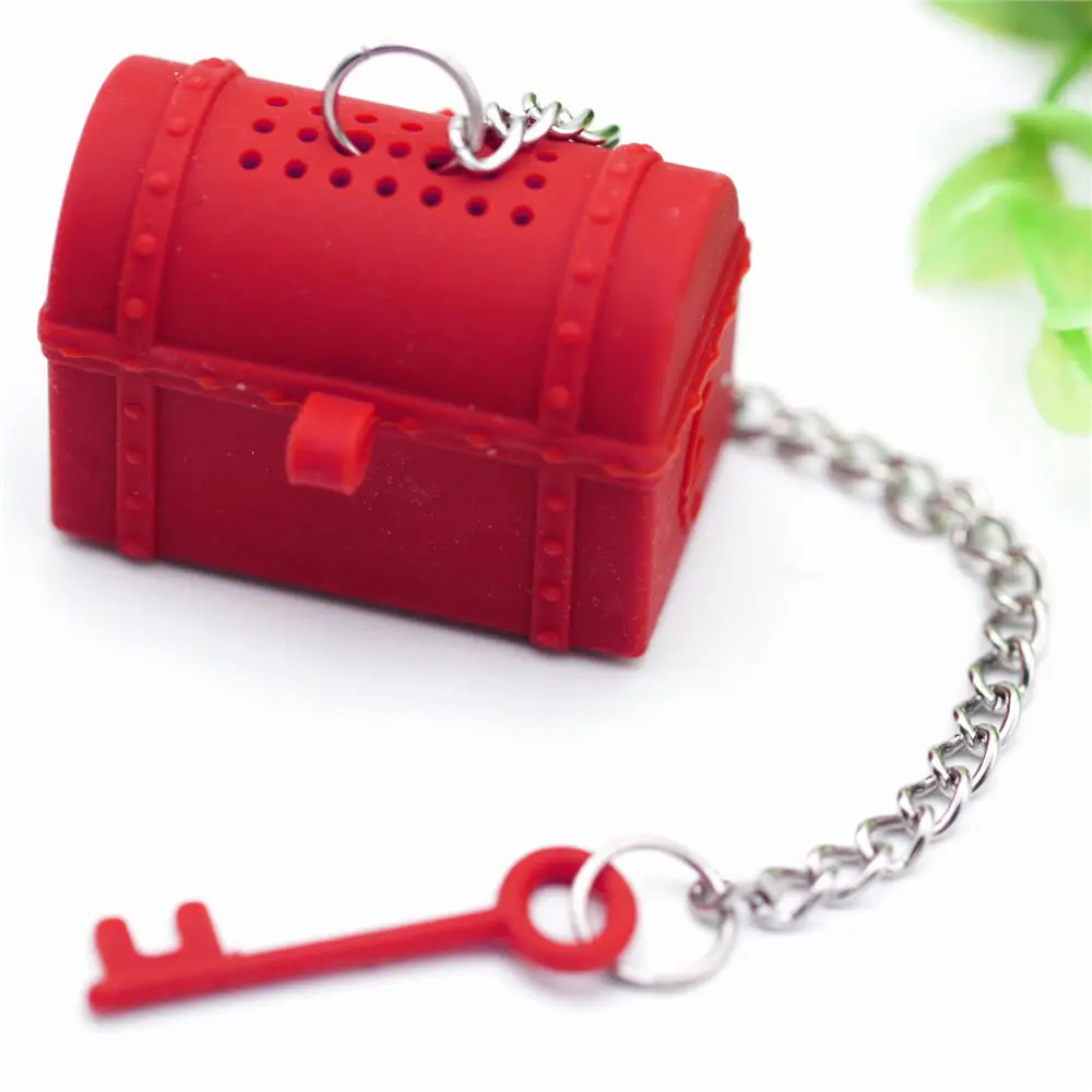 1 шт. фильтр в форме коробок Силиконовый Фильтр для листового чая ПЕРФОРИРОВАННОЕ