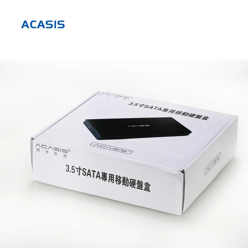Acasis BA-06US 3,5 дюйма USB 3,0 SATA HDD внешний корпус 4 ТБ жесткий диск Дело Черный 10059TW высокое качество Алюминий сплав