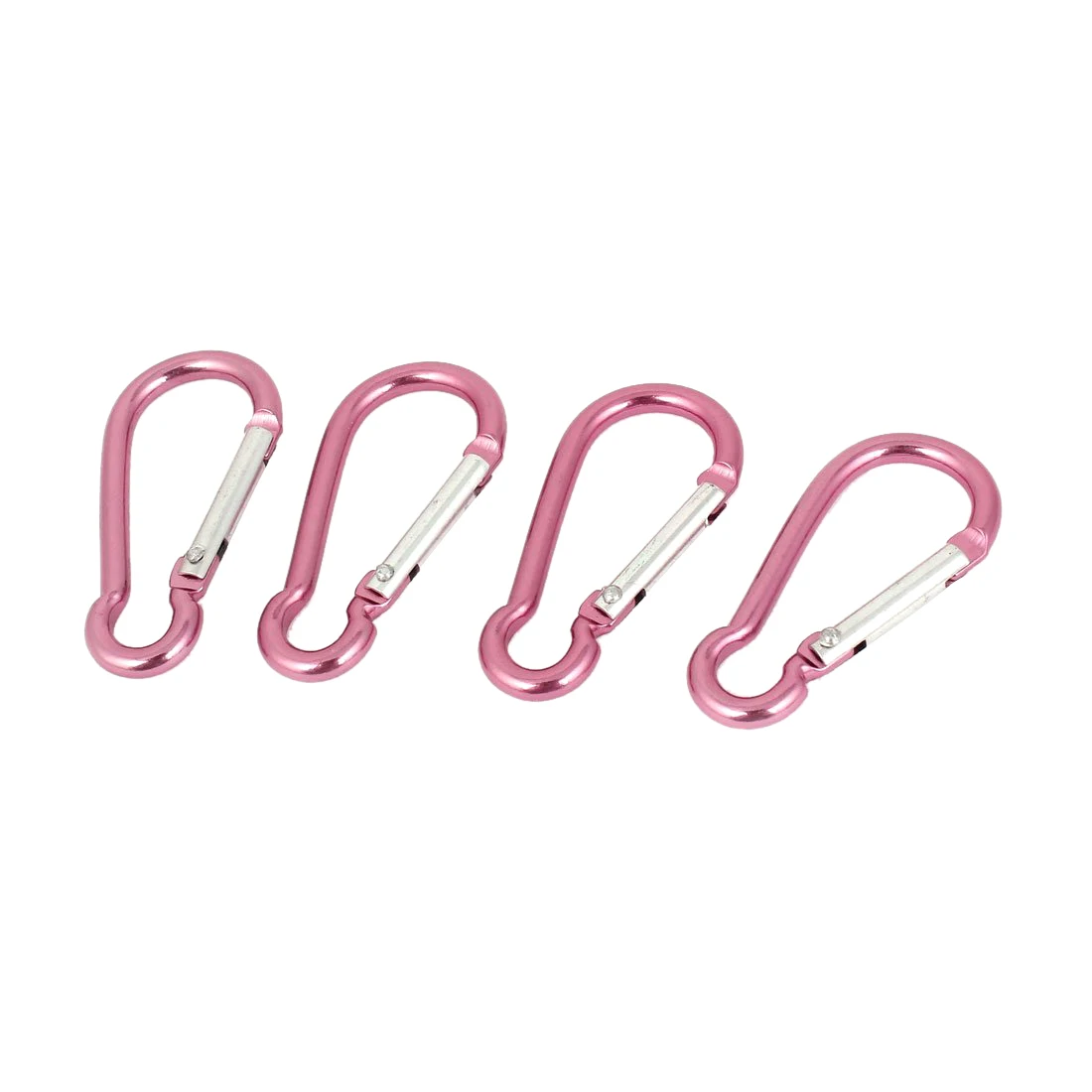 

Camping Bottle Key Bag Holder Carabiners Hooks Clip 5cm Long 4 Pcs*10 pack Pink