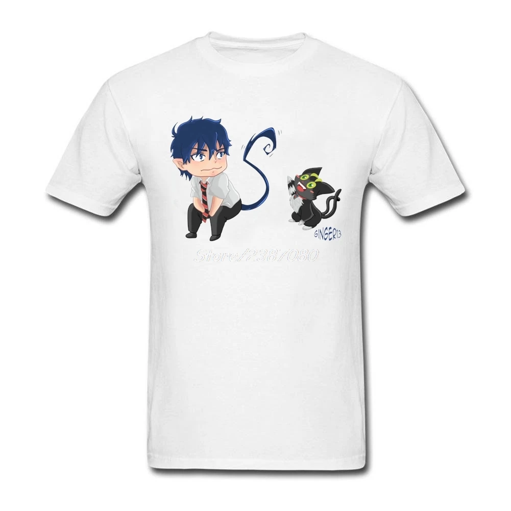 Chibi Rin туфли для косплея Blue Exorcist футболка на заказ короткий рукав одежда Hipster
