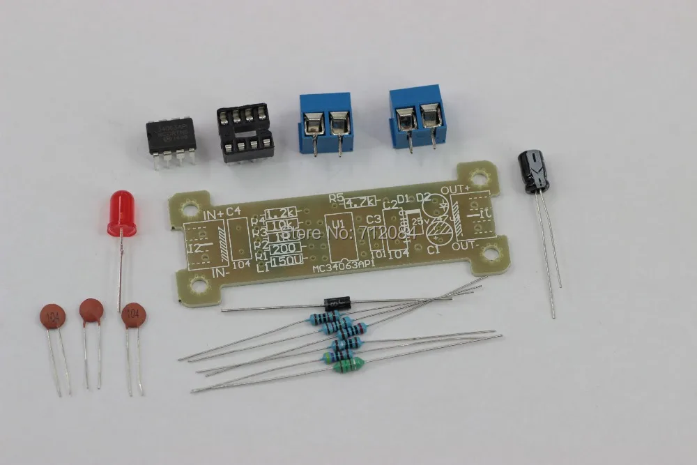 

power supply module step-up module boost Converter 5V turn 12V boost board MC34063 module DIY electronic production suite