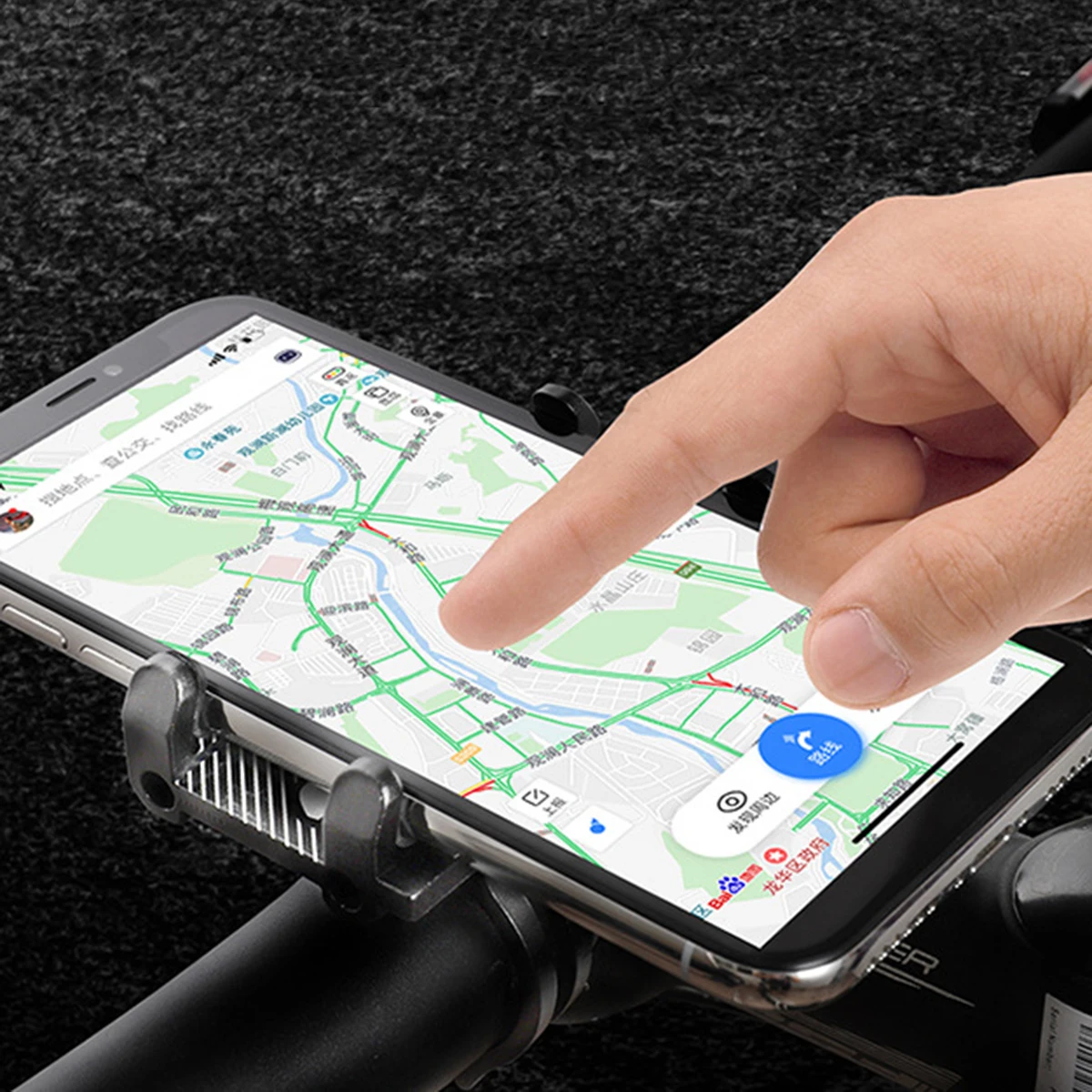 Велосипедный держатель для телефона надежное крепление Универсальный MTB мобильный сотовый gps металлический держатель для мотоцикла на шоссейный велосипед мото M365 руль