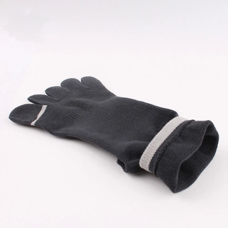 

Veridical 5 Pairs/Lot Solid Combed Cotton Five Finger Socks For Mans Vintage Striped Sox Toe Thermo Socks Boneless Sokken