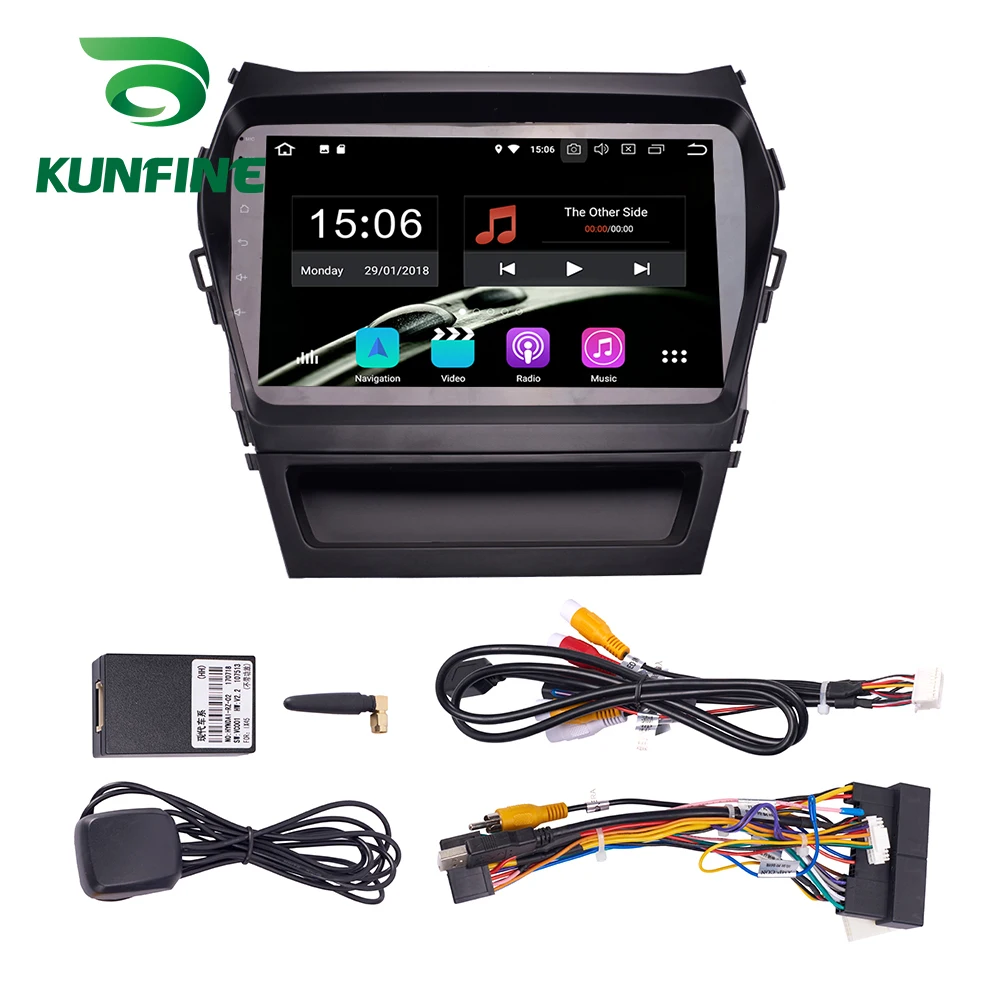 Android 9.0 Ram 4G Rom 64G PX6 Cortex A72 Car DVD GPS Multimedia Player Stereo For Hyundai IX45 Santafe 2012-2016 2.0L Radio | Автомобили