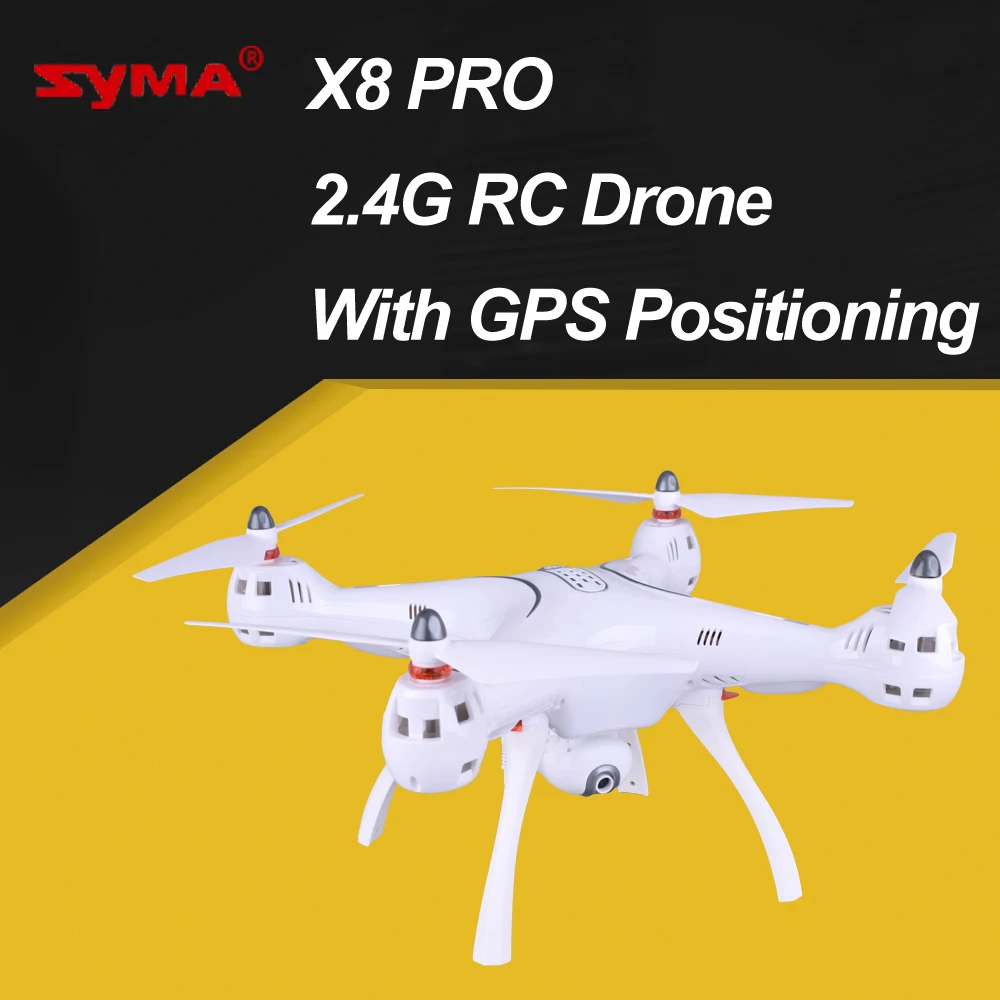 Syma X8PRO 2 4G 720P HD Wifi регулируемая камера FPV Радиоуправляемый Дрон Квадрокоптер с GPS