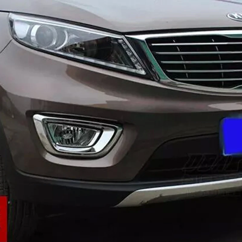 ABS Хром Передняя Противотуманная Фара Обложка Для Kia Sportage 2015 Авто Частей Света