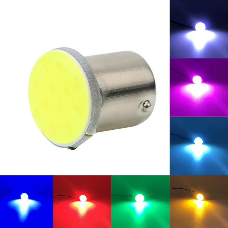 1 шт. Cob P21W 12 SMD СВЕТОДИОДНЫЙ стояночный авто светильник супер яркий 1156/1157 12V