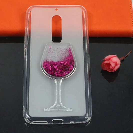 Soft Tpu Fundas For UMI UMIDIGI S2 Cases Glitter Star Liquid Quicksand Wine Glass Back Cover Pro / Lite Capa |