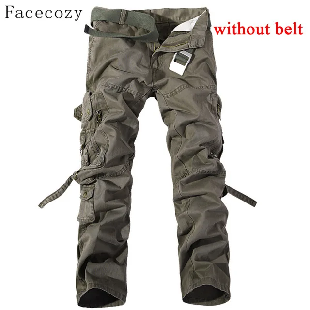 Tu army green Facecozy мужские осенние военные уличные брюки мужские ветрозащитные свободные стильные охотничьи спортивные брюки размера плюс - Цвет: Tu army green