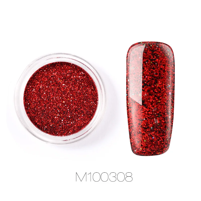 M100308 ROSALIND Nail Pigment Powder Nails Glitter Art Dip Powder Set Gel Polish Mirror Manicure Sparkles For Nails Chrome Pigment Art - Цвет: M100308