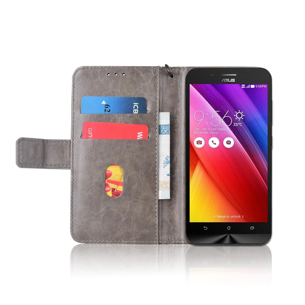 Кожаный чехол-книжка для ASUS ZenFone Max ZC550KL чехлы с цветочным принтом 100% специальный
