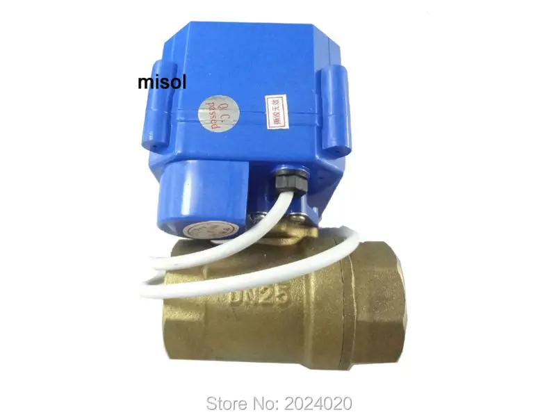 

motorized ball valve 12V, DN25 (BSP 1' reduce port), with manual switch, 2 way, electrical valve, brass