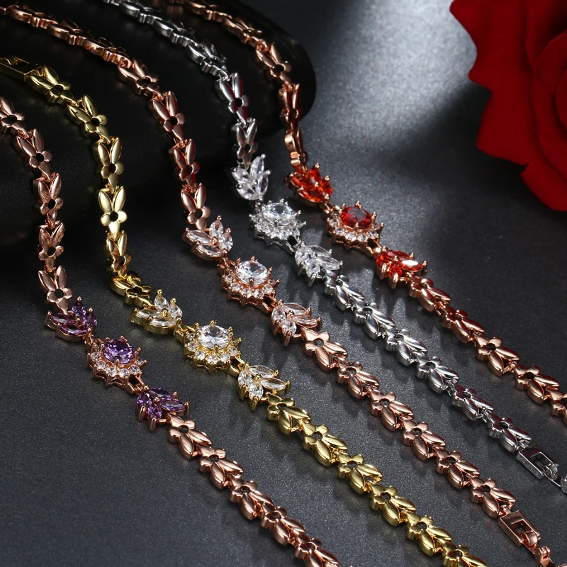 Новый Винтажный Браслет EMMAYA с цветами и зубцами Сияющие крошечные