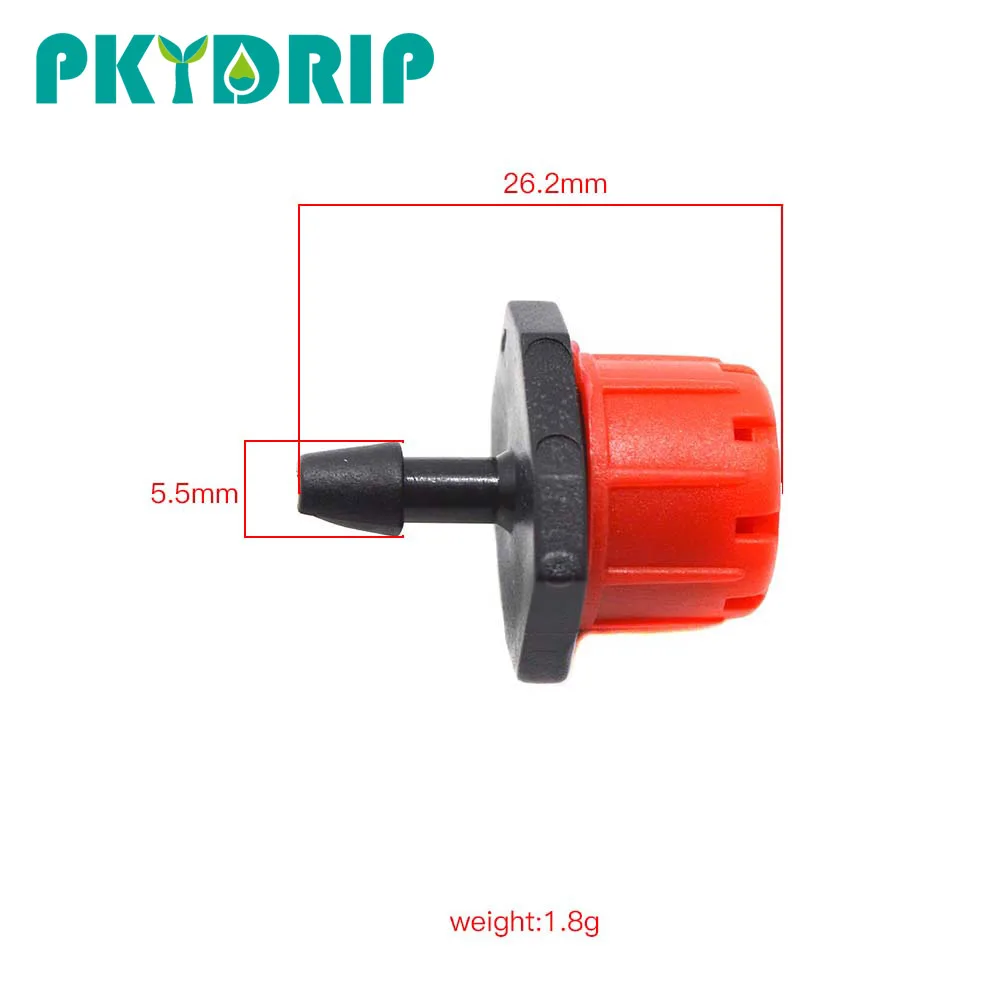 Pkydrip 5/15/30/50/100 шт разбрызгиватель домашнего орошение регулируемый капельницы Орошения Разбрызгиватели микро расхода воды капельницы головка