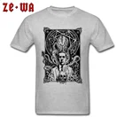 Хлопковая мужская футболка, обычные футболки Lovecraft Call Of Cthulhu, топы, винтажная серая одежда, оптовая продажа, Смешные Короткие рукава с круглым вырезом