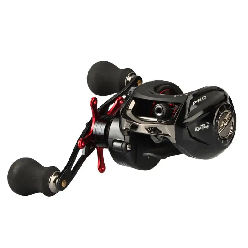 No Line Reel JITAI Baitcasting Fishing Катушка Оборудовано с PE 4 Пряди линия 8 кг Сила торможения 14+ 1BBs Качество Ultra Light Wheels Карп приманки рыбалка - Цвет: No Line Reel