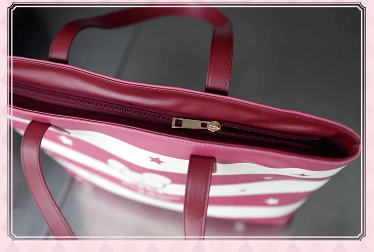Cardcaptor искатель карт Sakura Косплей сумка на плечо женская PU JK школьный мультфильм сумка «лолита» с крылом кошелек
