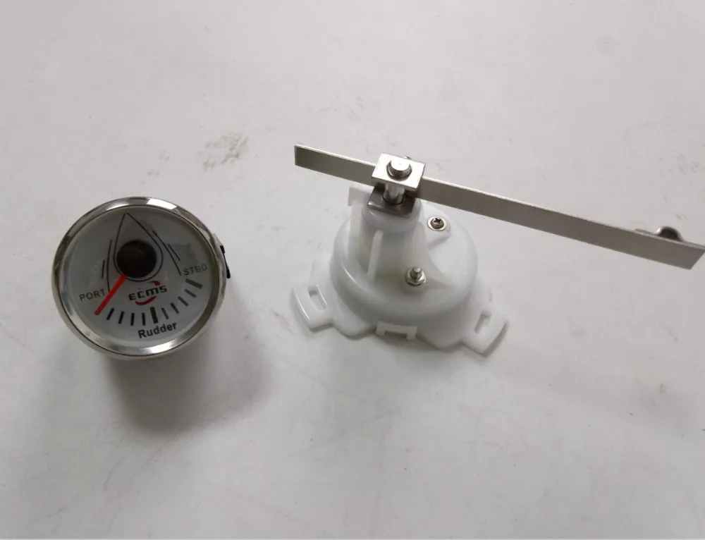 Морской лодка руль угол Индикатор Датчик 190 0OHM PORT STBD 9 32V 52m 316L хромовый ободок