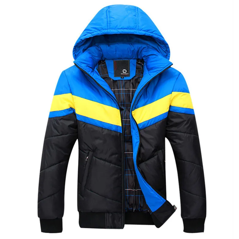 Бесплатная доставка новинка зимы 2018 мужские пуховики с хлопковой подкладкой