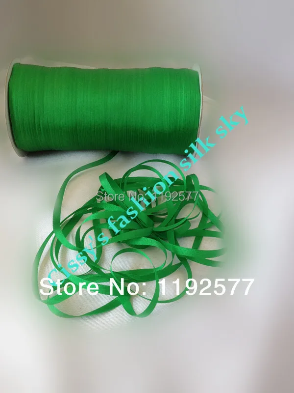 4 мм 100% шелковая лента с вышивкой атласная аксессуары для одежды многоцветная