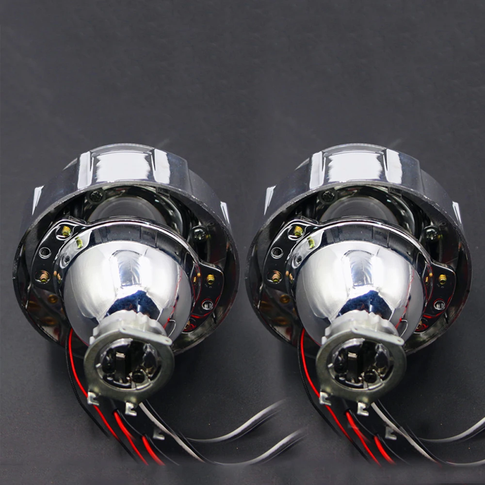 Новый vison 2 0 дюймов Bi xenon hid объектив проектора с DRL двойной ангельские глазки