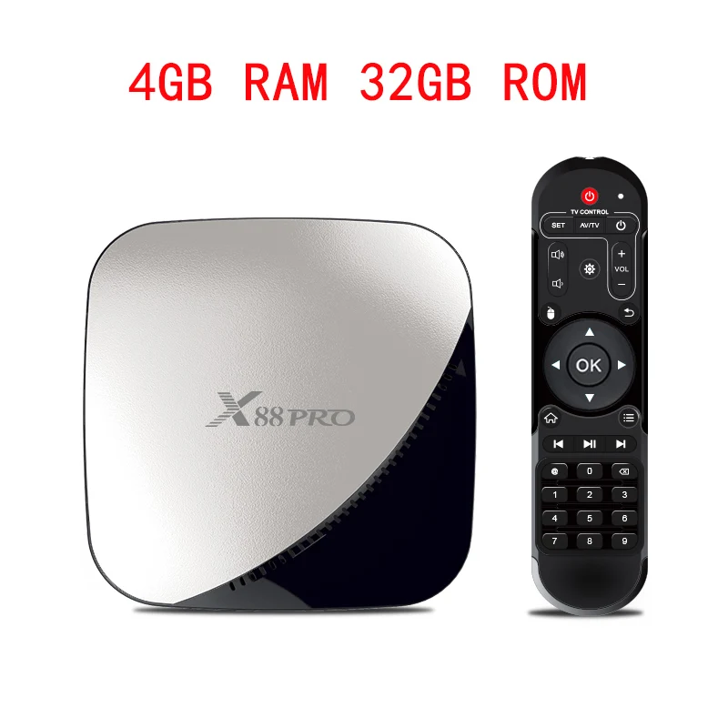 4G 32G TV BOX ТВ приставка X88 Pro Android 9,0 4 Гб ОЗУ 64 Гб четырехъядерный процессор Rockchip RK3318 5,8G Wifi H.265 Youtube 4K Google плеер телеприставка pk H96 max - Цвет: 4G 32G TV BOX
