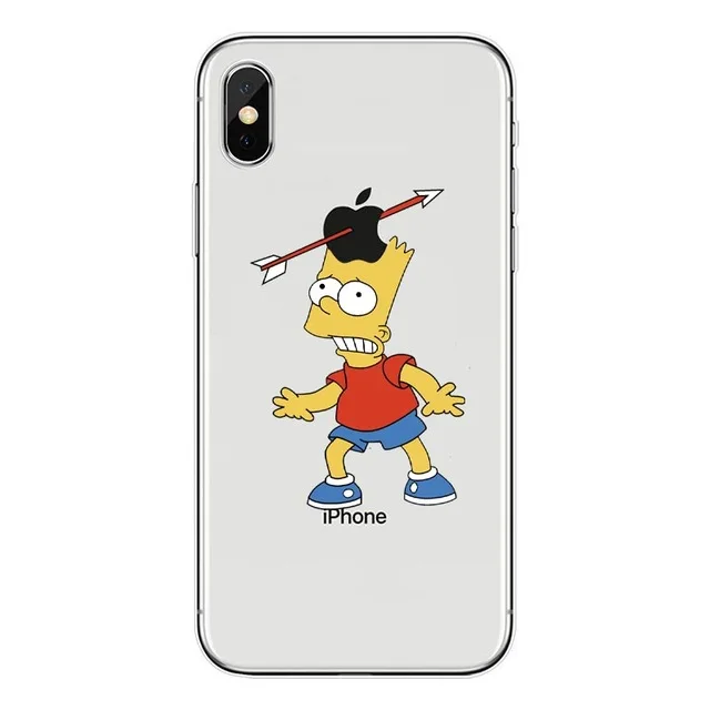 Soft TPU Simpson Homer J. Simpson Силиконовый мягкий прозрачный чехол для телефона iPhone X XS MAX XR 6 6s 7 8 plus SE 5S 5 Барт Симпсон задняя крышка чехол - Цвет: Soft TPU Simpson