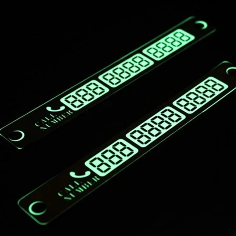 Temporary Parking Card Luminous Car Phone Number Extra Large Automotive Interior Accessories | Автомобили и мотоциклы