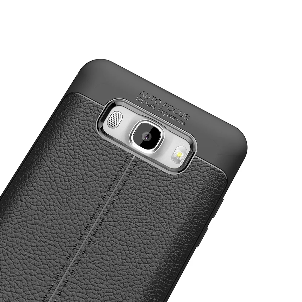 For Samsung J5 2016 Case Lenuo Luxury Litchi Pattern Silicone TPU Back Cover Soft Phone Galaxy J510 phone shell |