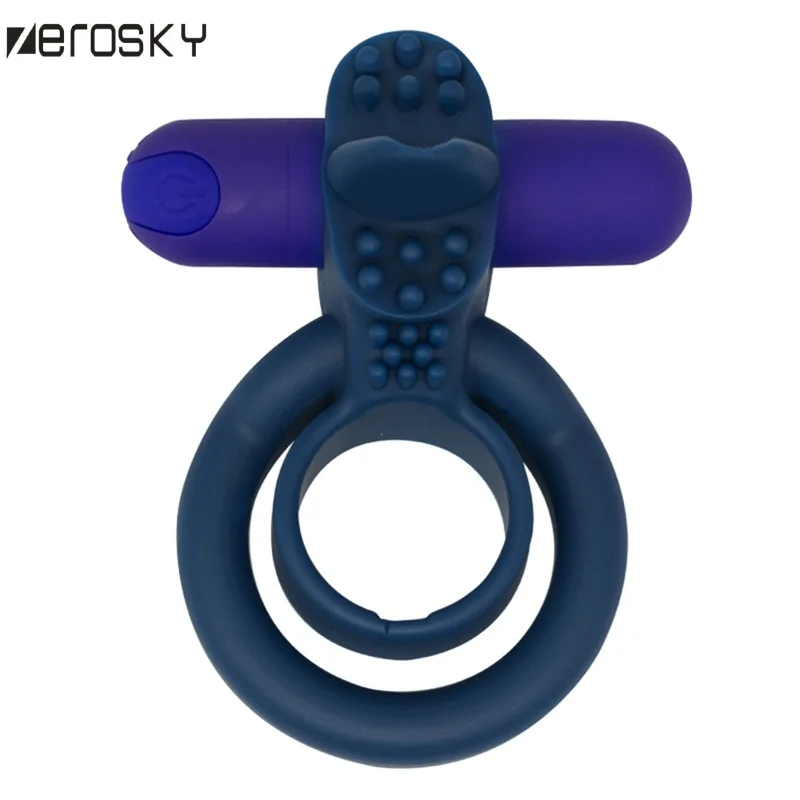 Zerosky 2018 Новый секс продукт для пары Стимуляция клитора кольцо пениса вибратор