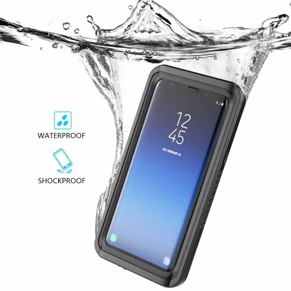 Водонепроницаемый чехол для Galaxy S9 Plus IP68 ударопрочный грязеотталкивающий