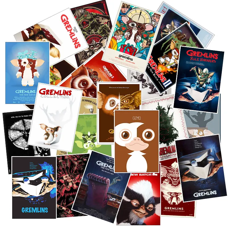 25 ⑤ упак. Gremlins Gizmo граффити милые Мультяшные игрушки наклейки для багажа Мото
