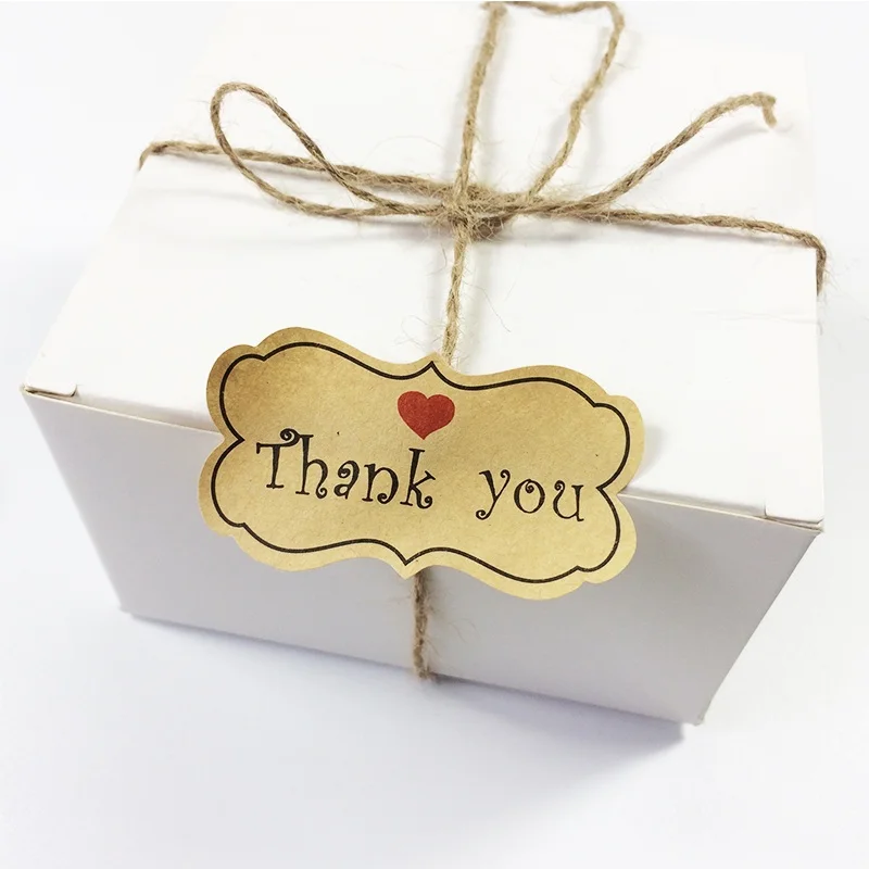 80 Pcs/lot Vintage Thank You With Red Heart Sealing Paste DIY Gift Wrap Decorative Stickers Wedding Packaging Label Party|stickers cute|stickers