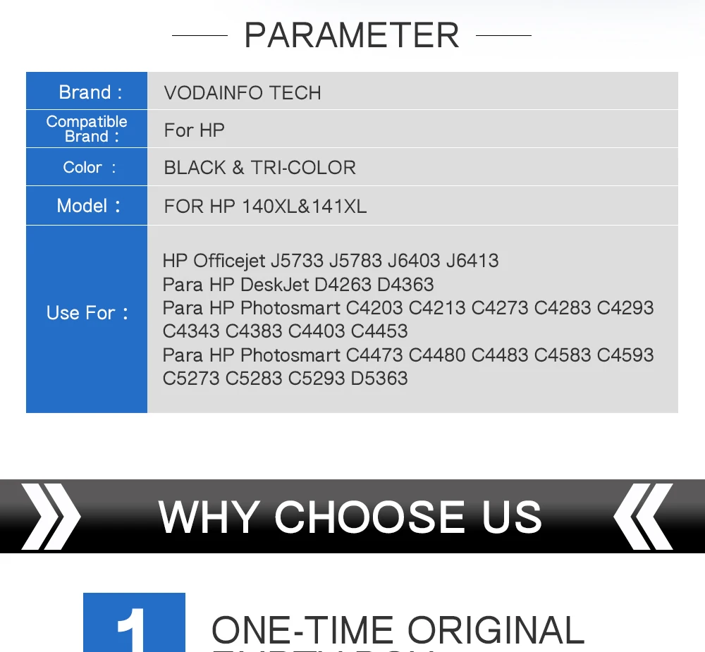 Qsyrainbow 1 шт CL Замена для hp 140XL 141XL чернильный картридж для hp 140 141 hp 140 для Photosmart C4583 C4283 C4483 C5283