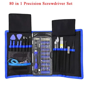 80 in 1 precision screwdriver set with magnetic driver kit professional electronics repair tool kit cell mobile phone watch tabl free global shipping