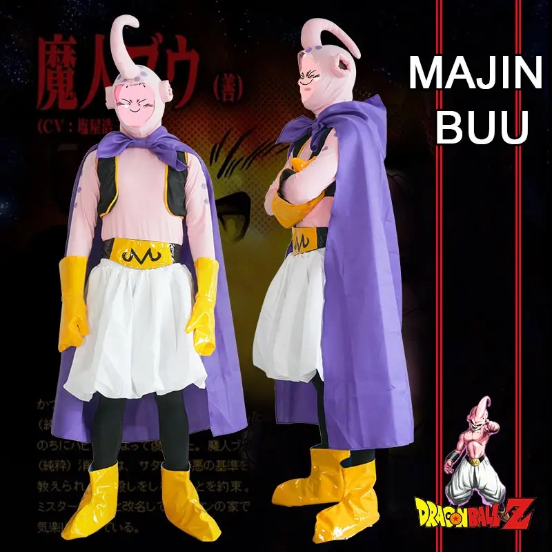 Молочный путь аниме Dragon Ball Косплей Костюм Majin Buu Boo для Хэллоуина Карнавал