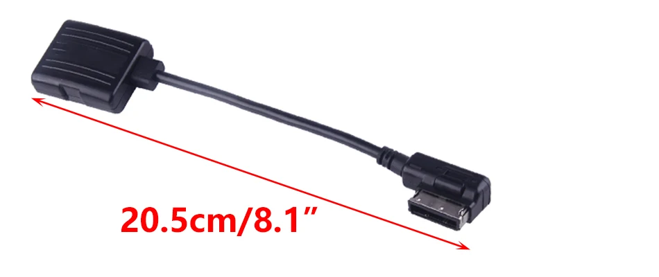 DWCX Black Radio AUX Wireless Bluetooth MMI Socket Adapter Cable Fit for Mercedes-Benz GLK E S ML series