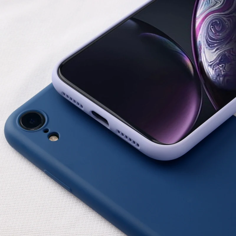 Жидкий силиконовый оригинальный мягкий чехол для iphone X XS Max XR 8 Plus 7Plus 6 6s|Бамперы| |