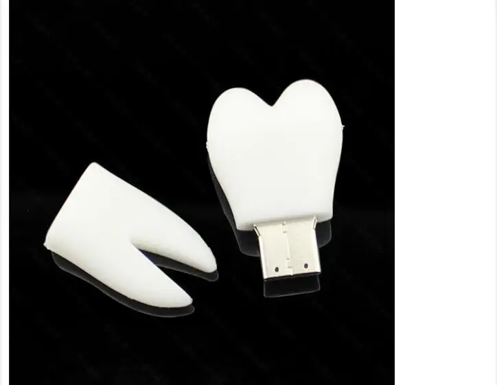 Высокое качество, новейшая ручка-накопитель в форме зуба, 4G/8G/16G/32G/64G/128G, USB 2,0 карта памяти, USB флеш-накопитель