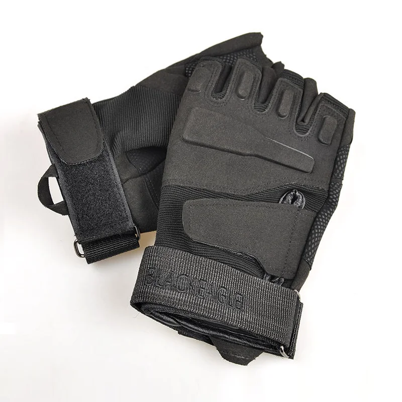 Перчатки с открытыми пальцами тактические противоскользящие митенки в стиле