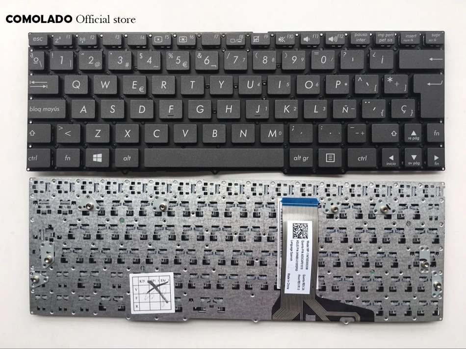 SP испанская клавиатура для ASUS VivoTab TF600 TF600T TF600TG TF502 черная без рамки Раскладка |