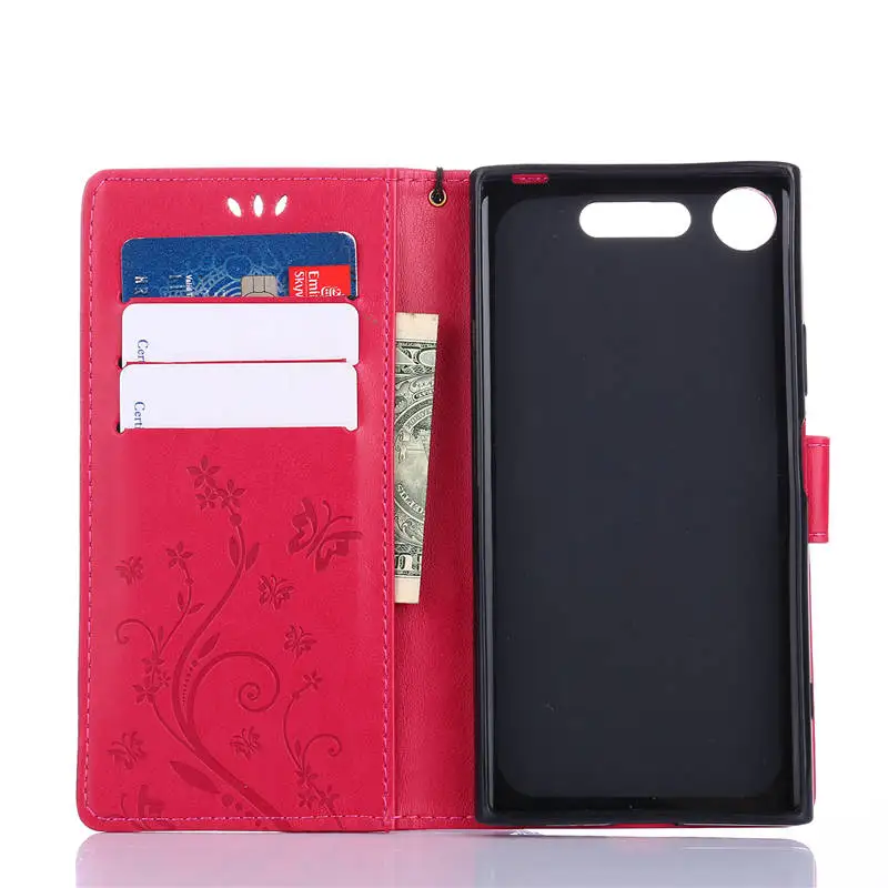 Для Coque sony Xperia XZ1 5 2 ''люкс Ретро флип чехол бумажник Стенд Крышка для G8342 G8341 С
