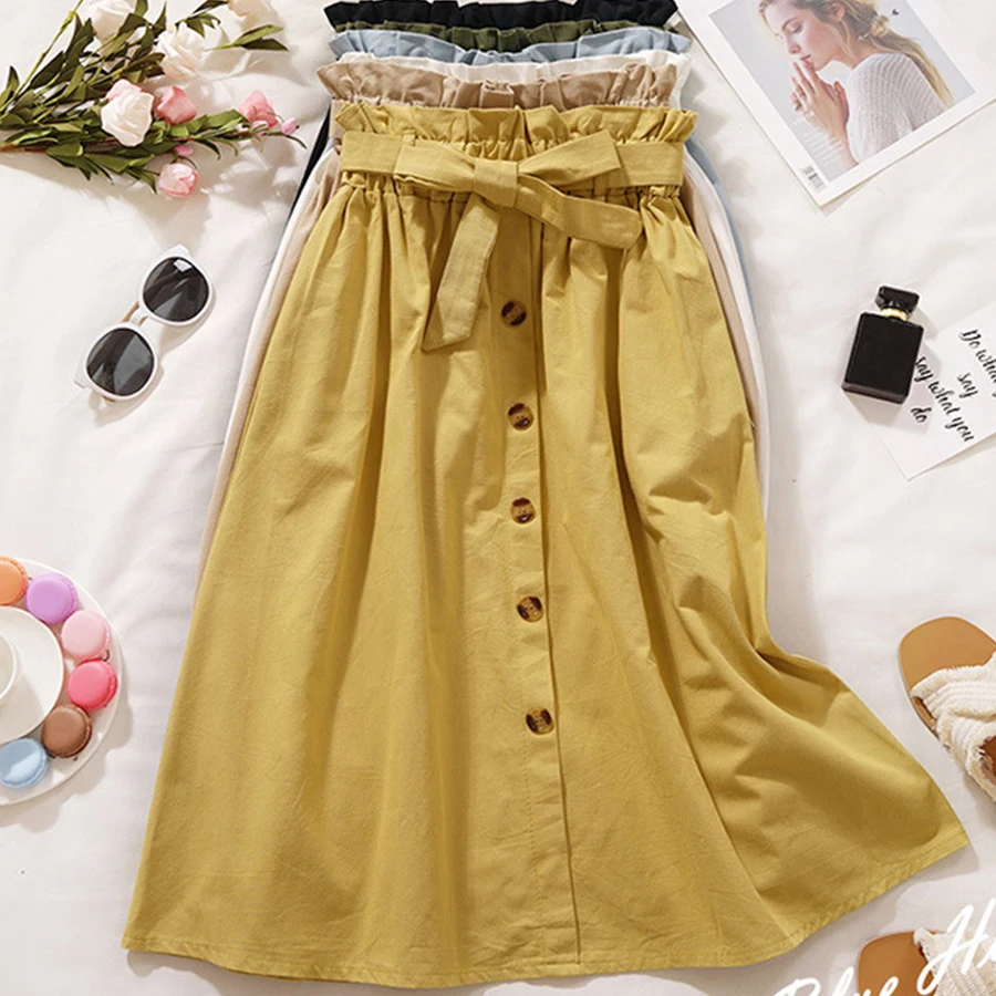 2019 летняя Корейская версия сплошного цвета с кнопками рубашка женская модная