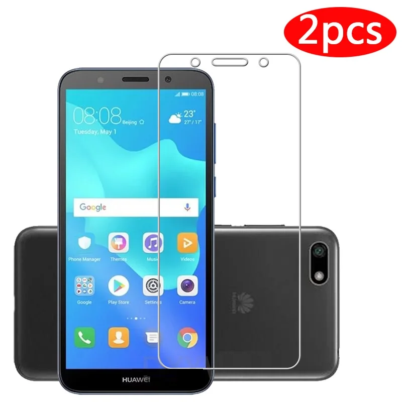 2 шт закаленное стекло для Huawei Y5 Prime 2018 Защита экрана 5 45 дюймов DRA L22 | Отзывы и видеообзор