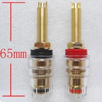 a pair banana connector gold plated banana plugs sockets copper terminal audio amplifier speaker terminals new