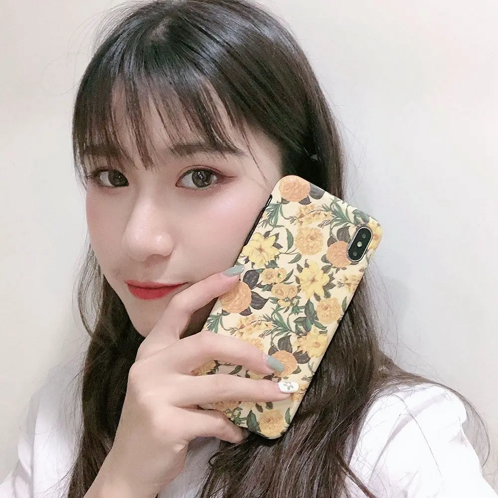 KISSCASE рельефный чехол для телефона с цветочным рисунком iPhone 6 6S 7 8 Plus X модные чехлы