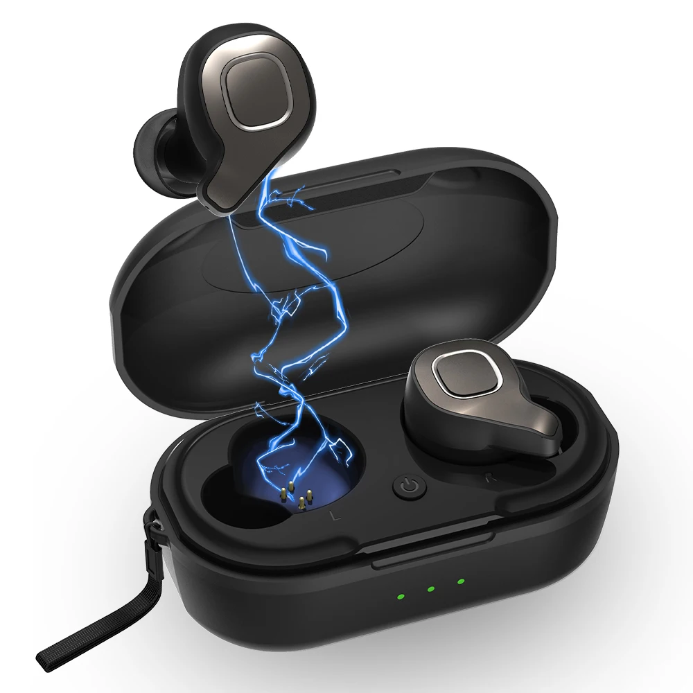 TWS Bluetooth 5 0 наушники настоящие беспроводные водонепроницаемые спортивные с