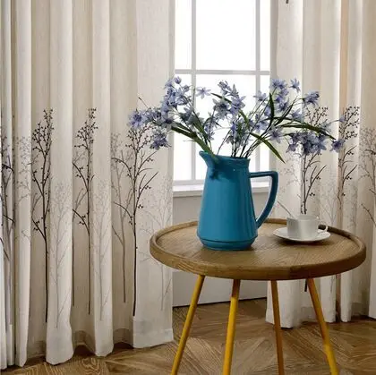 NAPEARL новая американская пасторальная фабричная хлопковая ткань вышитые шторы